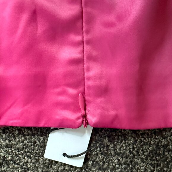 Nasty Gal Heart Cutout Satin Mini Skirt Hot Pink Size 4 - Picture 7 of 7